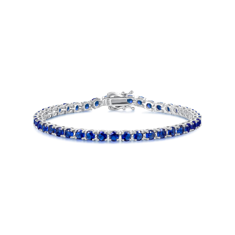 Blue Stone Tennis Bracelet | Amelia Bellrose Jewellery