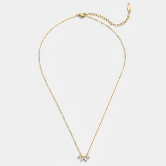Marquise Crystal Leaf Pendant Necklace | Amelia Bellrose Jewellery