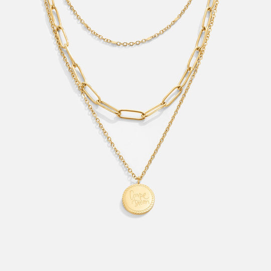Layered Coin Gold Necklace | Amelia Bellrose Jewellery