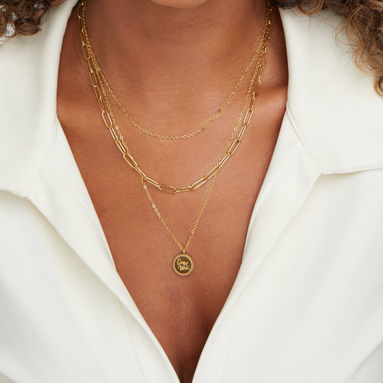 Layered Coin Gold Necklace | Amelia Bellrose Jewellery