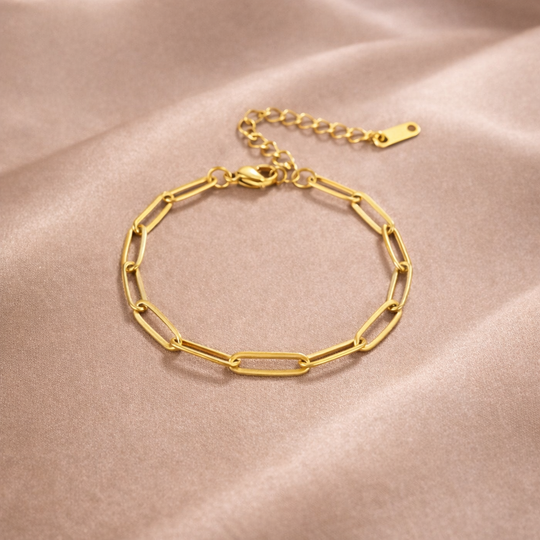 Gold Link Chain Bracelet | Amelia Bellrose Jewellery
