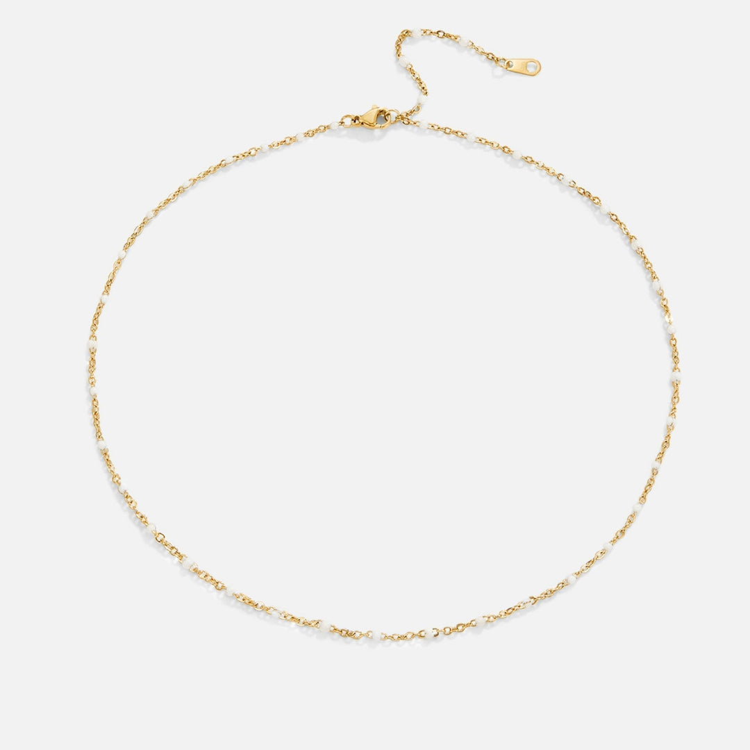 Pearl Chain Gold Necklace | Amelia Bellrose Jewellery