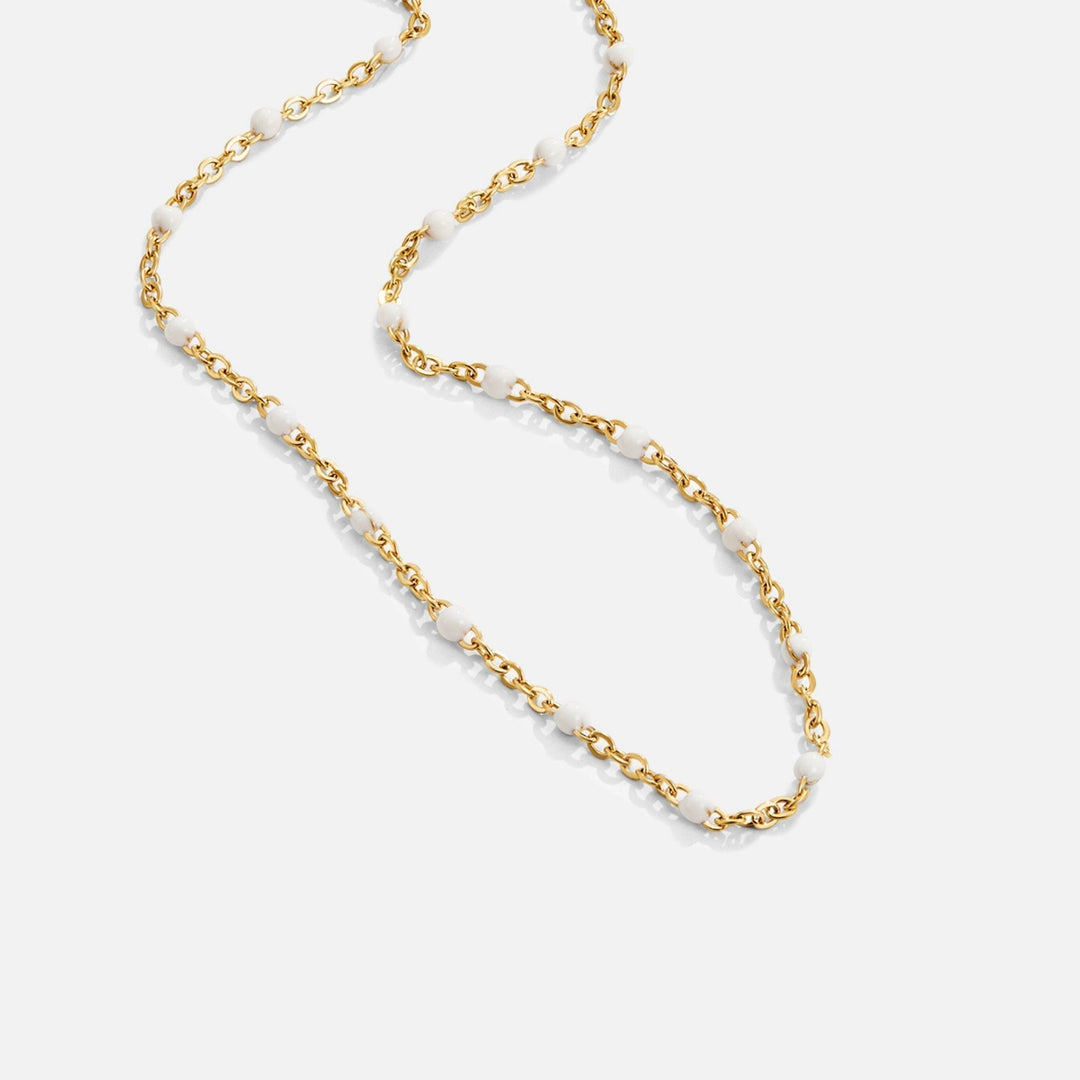 Pearl Chain Gold Necklace | Amelia Bellrose Jewellery