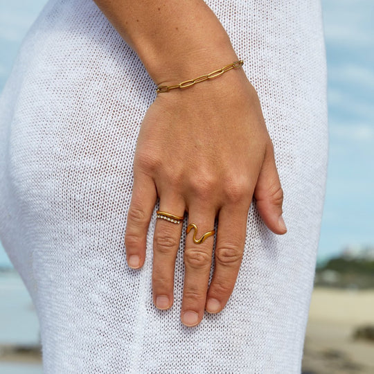 Gold Link Chain Bracelet | Amelia Bellrose Jewellery