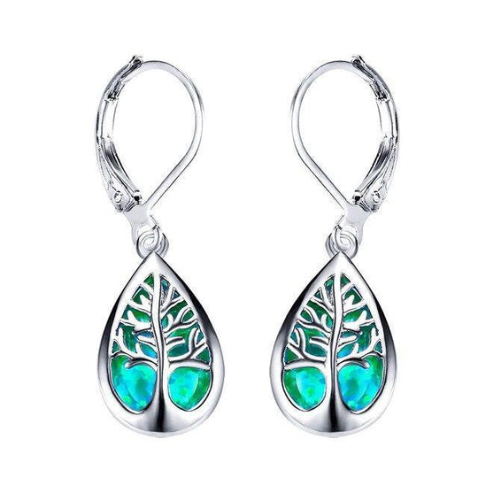 Blue Opal Tree Drop Earrings | Amelia Bellrose Jewellery