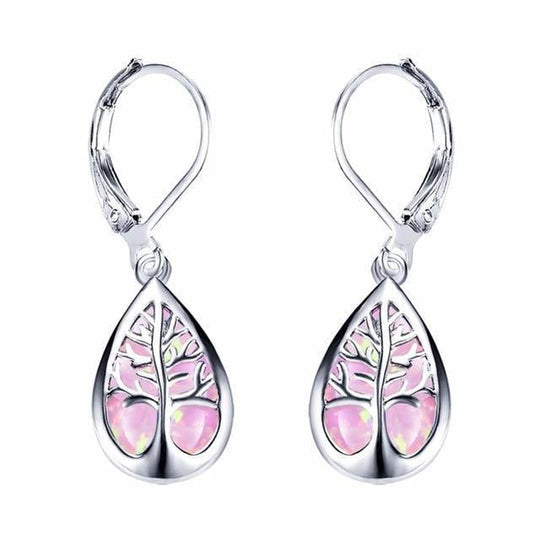 Blue Opal Tree Drop Earrings | Amelia Bellrose Jewellery