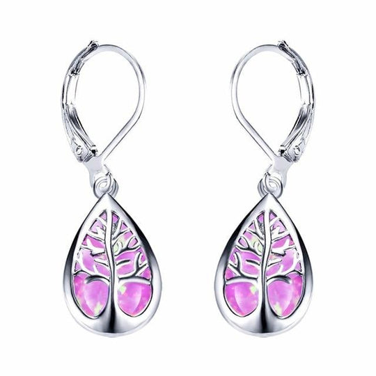 Blue Opal Tree Drop Earrings | Amelia Bellrose Jewellery
