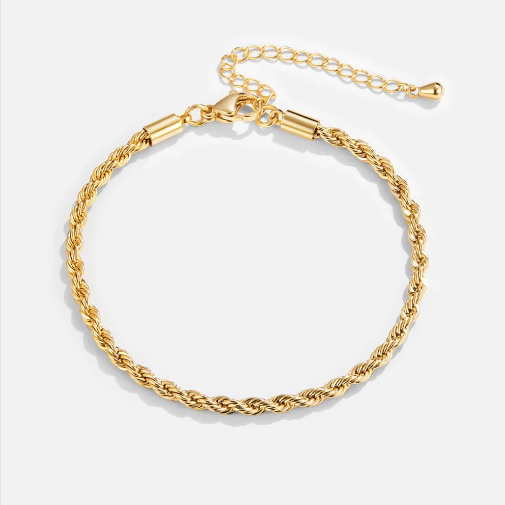 Gold Rope Chain Bracelet | Amelia Bellrose Jewellery