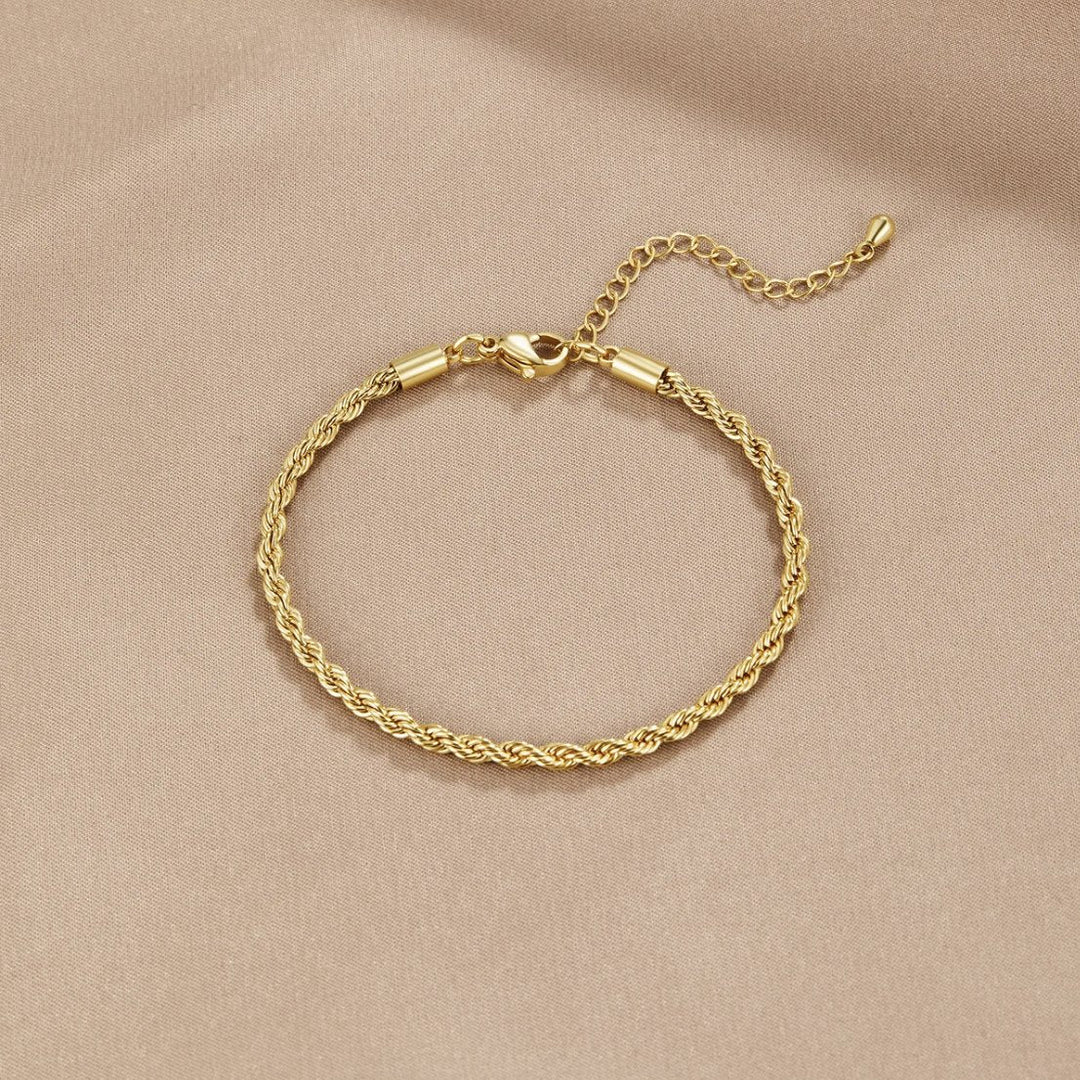 Gold Rope Chain Bracelet | Amelia Bellrose Jewellery