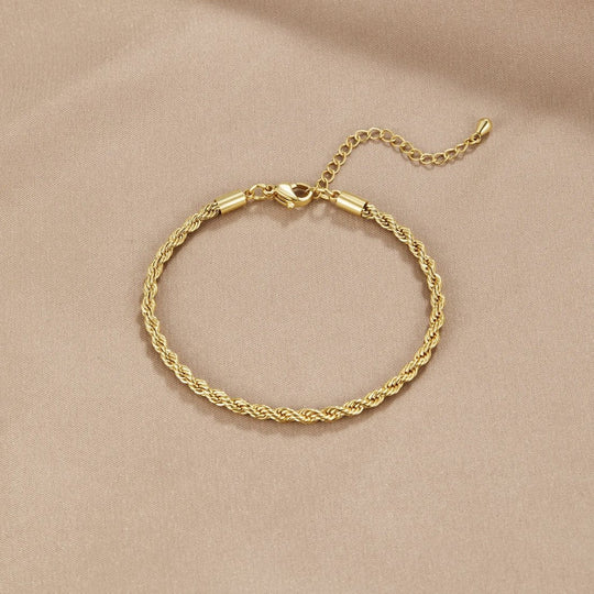 Gold Rope Chain Bracelet | Amelia Bellrose Jewellery