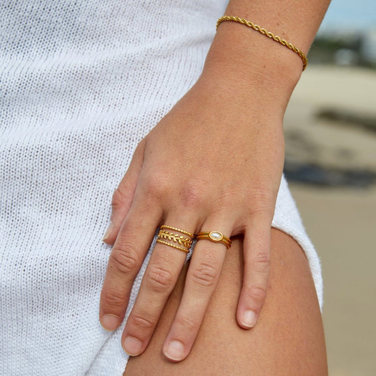 Gold Rope Chain Bracelet | Amelia Bellrose Jewellery