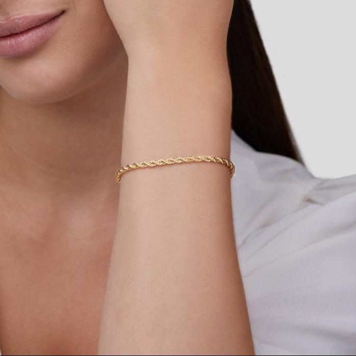 Gold Rope Chain Bracelet | Amelia Bellrose Jewellery