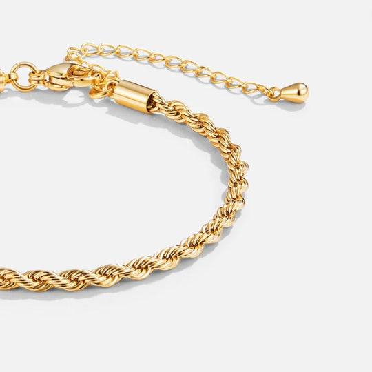 Gold Rope Chain Bracelet | Amelia Bellrose Jewellery